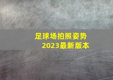 足球场拍照姿势2023最新版本