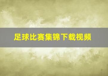 足球比赛集锦下载视频