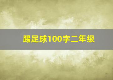 踢足球100字二年级