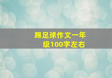 踢足球作文一年级100字左右