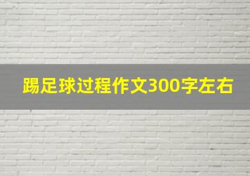 踢足球过程作文300字左右