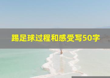 踢足球过程和感受写50字