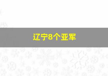 辽宁8个亚军