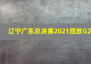 辽宁广东总决赛2021回放G2