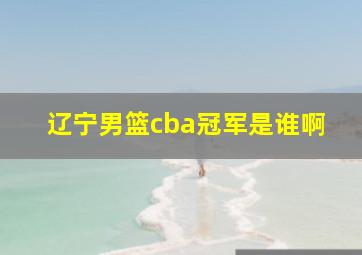 辽宁男篮cba冠军是谁啊