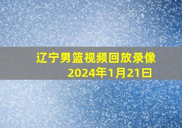 辽宁男篮视频回放录像2024年1月21曰