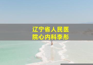 辽宁省人民医院心内科李彤