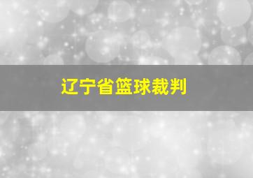 辽宁省篮球裁判