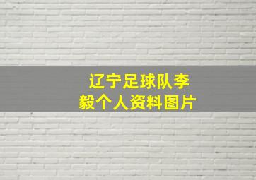 辽宁足球队李毅个人资料图片