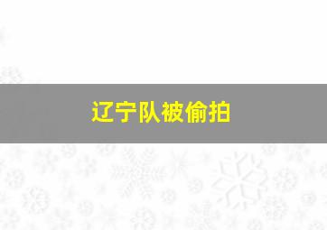 辽宁队被偷拍