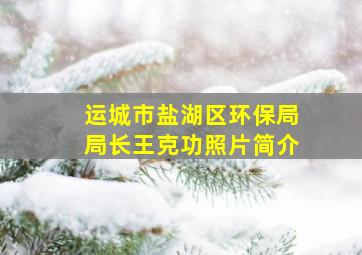 运城市盐湖区环保局局长王克功照片简介