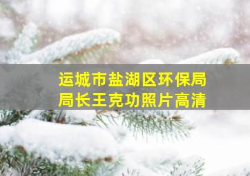 运城市盐湖区环保局局长王克功照片高清