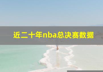 近二十年nba总决赛数据