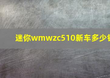 迷你wmwzc510新车多少钱