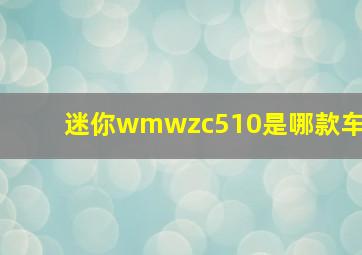 迷你wmwzc510是哪款车