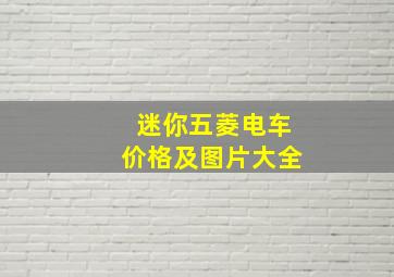 迷你五菱电车价格及图片大全