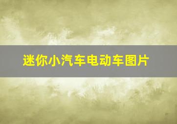 迷你小汽车电动车图片