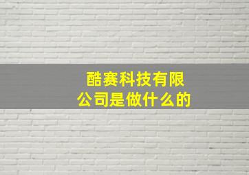 酷赛科技有限公司是做什么的