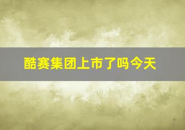 酷赛集团上市了吗今天