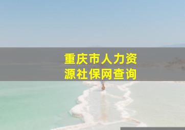 重庆市人力资源社保网查询