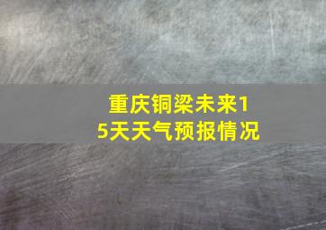 重庆铜梁未来15天天气预报情况