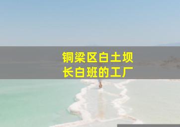 铜梁区白土坝长白班的工厂