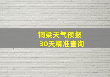 铜梁天气预报30天精准查询