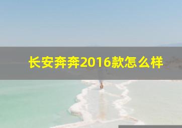 长安奔奔2016款怎么样