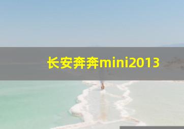 长安奔奔mini2013