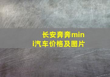 长安奔奔mini汽车价格及图片