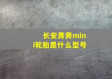 长安奔奔mini轮胎是什么型号