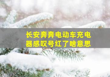 长安奔奔电动车充电器感叹号红了啥意思