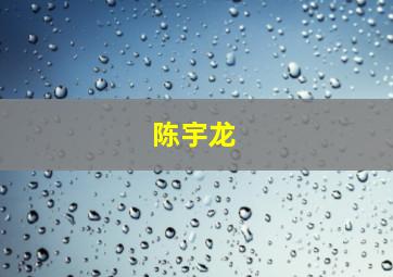 陈宇龙