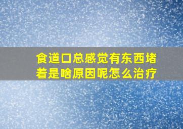 食道口总感觉有东西堵着是啥原因呢怎么治疗