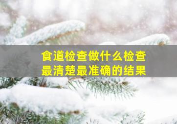 食道检查做什么检查最清楚最准确的结果