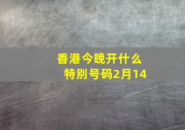 香港今晚开什么特别号码2月14