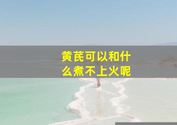 黄芪可以和什么煮不上火呢