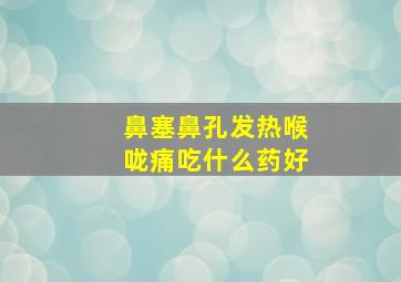 鼻塞鼻孔发热喉咙痛吃什么药好